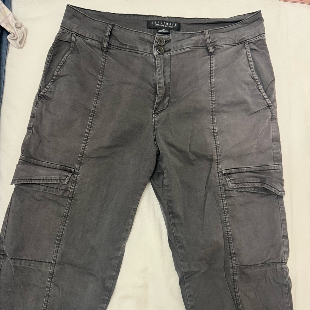 Sanctuary Charcoal Cargo Pants